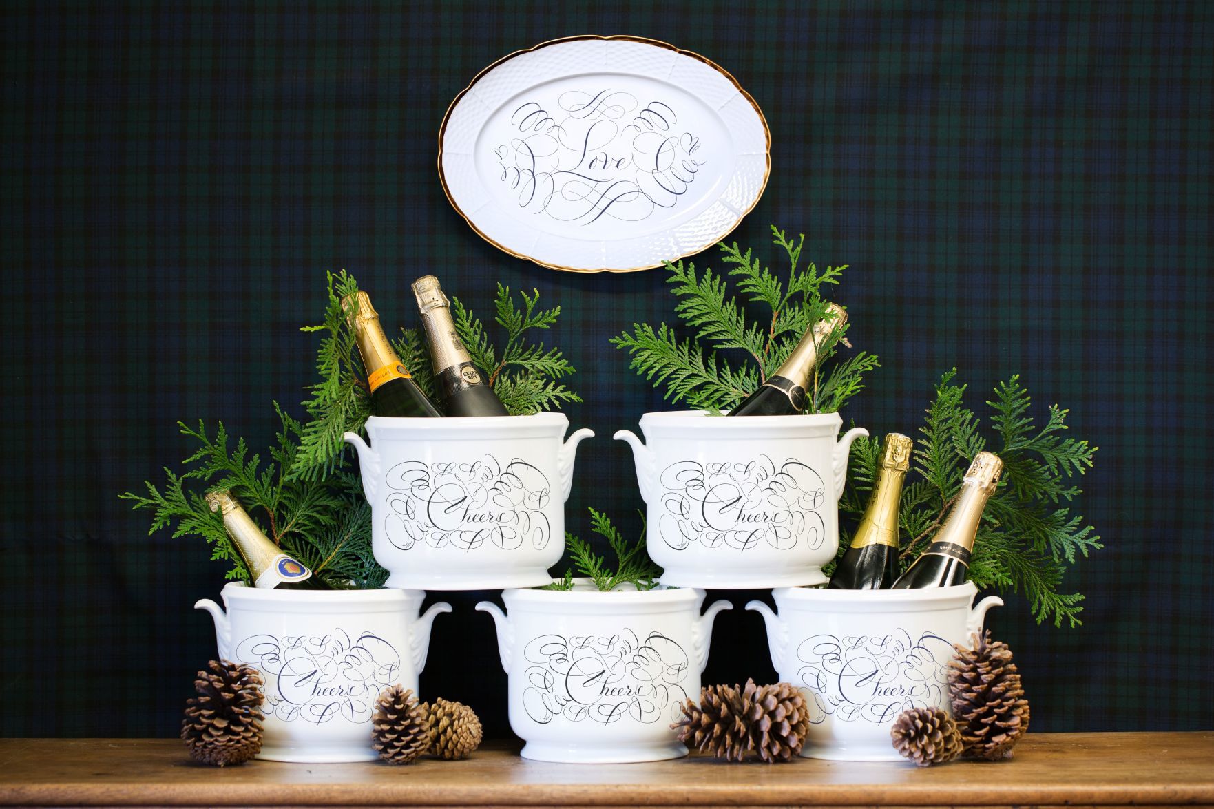 Bernard Maisner for Sashanicholaschampagnebucketgoldovalplattercheerslovenavyblackcopy.jpg